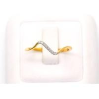 ราคา Happy Jewelry แหวนคลื่น ดีไซน์เก๋ ทองแท้ 9k 37 5 เพชรเกสร ME836 (16980931228)