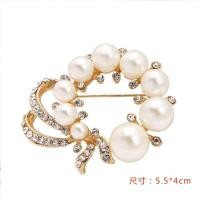 ราคา Korean Rhinestone Pearl Luxury Brooch Flower Fashion Brooch Pin Accessories (20385064882)