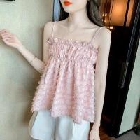 ราคา 11547 เสื้อสายเดี่ยวขนนกฟูๆ น่ารักๆ สม็อกเอวเข้ารูปพร้อมส่ง (19710440005)
