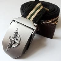 ราคา ANCHOR เข็มขัดสายผ้าแคนวาสแบบสายหนาหัวอัลลอยด์กันสนิมหัวล็อค เข็มขัดผู้ชายยุทธวิธีทหารตำรวจหรือเดินป่าแคมป์ปิ้ง (9607422150)