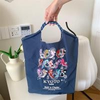 ราคา TREASUY ลายดอกไม้ดอกไม้ กระเป๋าถือปักลายลูกบอลและโซ่ ตัวอักษรสำหรับเด็ก ปลาปลาปลา ถุงสิริ drawstring วรรณกรรมสำหรับเด็ก ผ้าใบแคนวาส กระเป๋าสะพายไหล่ลายดอกไม้ ช้อปปิ้ง (21213665642)