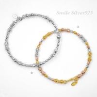 ราคา กำไลเงินแท้ 92 5 Italy Beads ชุบโรเดียม ชุบ 3 กษัตริย์ (19760080454)