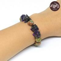 ราคา กำไลหินนำโชค ยูนาไคต์ หินถูกหวย 10 มม ประดับปี่เซียะ 5 ธาตุ 1 คู่ สีดำ ปี่เซียะเปลี่ยนสี ปี่เซียะ 5 สี กำไลปี่เซียะ สร้อยข้อมือปี่เซียะ (532802132)