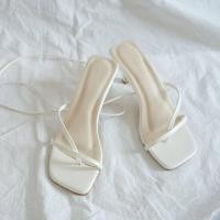 ราคา BARE รองเท้าส้นสูง 2 นิ้ว เเบบพันขาสูง (12016419544)