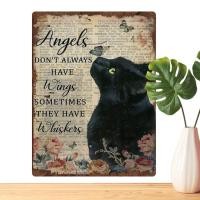 ราคา ปายดบกแมวดำยอนยค ปายดบกแมวดำ ภาพวาดแมวดำวนเทจ อปกรณตกแตงผนง 30x20 ซม สำหรบตกแตงบานสไตลยอนยคพรอมการออกแบบแมวดำนารก kind (21345263434)