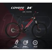 ราคา COYOTEจักรยานเสือภูเขา จักรยานเด็กโต COYOTE LITE ROOTER โช๊คหน้า ดิสเบรคหน้า หลัง วงล้อ 24 นิ้ว (20954718277)