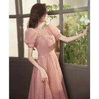 ราคา Glary Star ชุดเดรสสีชมพูสำหรับเพื่อนเจ้าสาวมีอารมณ์ชุดราตรีงานเลี้ยงผู้หญิง (17134181825)