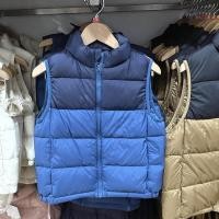 ราคา Uniqlo Kids Boys Girls Lightweight Warm Down Vest Packable Color Matching Down Vest 453257 (19999322873)