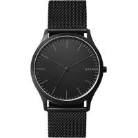 ราคา Skagen Mens Jorn Quartz Analog Stainless Steel and Mesh Watch Color Black Model SKW6422 (19294644065)