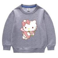 ราคา คิตตี้แมวกีฬาเสื้อผ้าเด็กเสื้อยืดสำหรับหนุ่มๆสาวๆ2 9ปีเด็กเสื้อกันหนาวคลุมด้วยผ้าผ้าฝ้าย100 ด้านบนคอกลมแขนยาวฤดูใบไม้ผลิและฤดูใบไม้ร่วง (16612615283)