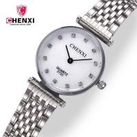 ราคา CHENXI คู่นาฬิกายี่ห้อสแตนเลสผู้ชายผู้หญิงเพชรนาฬิกาแฟชั่นหรูหราของขวัญนาฬิกาเงินควอตซ์คนรักนาฬิกา Relogios (15871984496)