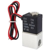 ราคา DC12V Solenoid Valve 1 4 Inch 2 Way Normally Closed Direct Acting Pneumatic Valves for Water Air Gas (14787470202)