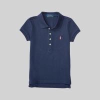 ราคา Polo Ralph Lauren Kids POLO เสื้อโปโลเด็ก Girls 4 6X รุ่น CWPOKNIRN820030 สี 410 FRENCH NAVY (13774666344)