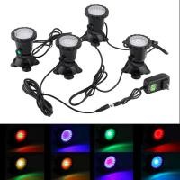 ราคา 4ชิ้นไฟใต้น้ำ36สปอตไลท์ไฟ LED โคมไฟสวนน้ำพุสระว่ายน้ำตู้ปลาบ่อ (20774920979)