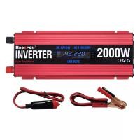 ราคา อินเวอร์เตอร์พลังงานแสงอาทิตย์600W 1000W 2000W Modified Sine Wave USB เครื่องแปลงกระแสไฟรถยนต์ DC 12V 24V AC 110V 220V หม้อแปลงแรงดันไฟฟ้า (21170816537)