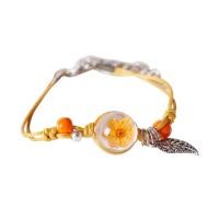 ราคา กำไลดอกไม้แห้งสายข้อมือถักลูกปัดเซรามิกปรับได้ (20223937283)