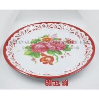 ราคา ถาดเคลือบ ถาดเคลือบลายดอก ขนาด 40 50 ซม (17888323637)