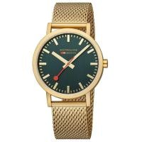 ราคา Mondaine CLASSIC 40 mm Forest Green Golden Stainless Steel Watch A660 30360 60SBM นาฬิกาข้อมือ (18894983585)