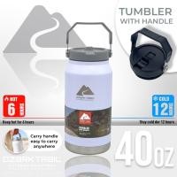 ราคา กระติกน้ำเก็บความเย็น แทงค์ OZARK TRAIL 40oz Tank shaped water bottle กระบอกน้ำ 1200ml สแตนเลส หูหิ้ว ทรงแทงค์ เก็บอุณหภูมิร้อนเย็น 12 24ชม (20715904945)
