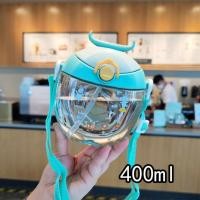 ราคา JIANG ขวดน้ำโดนัทมีหลอดขนาด400มล แบบพกพาสำหรับเด็กขวดน้ำสายรัดขวดน้ำอุปกรณ์ดื่มขวดน้ำน่ารัก (20107576234)
