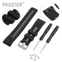 ราคา Prosterสายรัดข้อมือทดแทนสายคล้องสร้อยข้อมือซิลิโคนสำหรับนาฬิกาGarmin Forerunner 35 (17552007190)