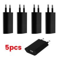 ราคา 1 5ชิ้นสีดำอเนกประสงค์5W ปลั๊ก EU สำหรับเดินทางที่ชาร์จติดผนัง5V 1A ชาร์จอย่างรวดเร็วสำหรับ iPhone 6S 7 8 PLUS x อะแดปเตอร์ AC สำหรับโทรศัพท์ (21357058083)