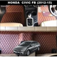 ราคา พรมปูพื้นรถยนต์ 6D HONDA CIVIC FB 2012 15 พรม6D QX สวยงาม เข้ารูป ตรงรุ่นรถ 3ชิ้น (6760652807)
