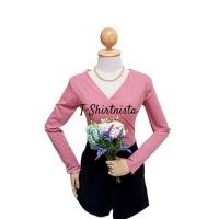 ราคา ป้ายแท้ My top เสื้อทรงป้ายไขว้หน้า แขนยาว G63 T SHIRTNISTA (6612190453)
