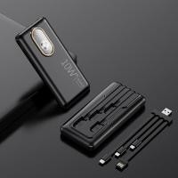 ราคา I ANGEL แบตสำรอง Power Bank 20000 mAh รุ่นQ10 มีสายในตัว4ห้ว พักง่าย สะดวกสุด powerbankCharger for Samsung iPhone (21301478895)