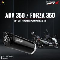 ราคา ท่อ Mivv สำหรับ HONDA ADV 350 2022 2023 FORZA 350 SLIP ON MOVER BLACK STAINLESS STEEL (21073298520)