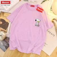 ราคา B11382 เสื้อโอเวอร์ไซส์ เนื้อผ้าเกล็ดปลา ลายสนู๊ปปี้ (19495921661)