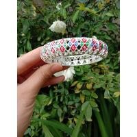 ราคา กำไลข้อมือชุดไทย พลอยนพเก้า (17543737420)