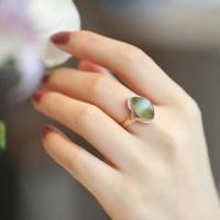 ราคา แหวนโอปอลหยกหยกหยกหยกหยกเปอร์โอปอลสำหรับสุภาพสตรีแบบย้อนยุคสง่างาม T B ชุบด้วยแหวนฝังเพชร925 (17397326815)