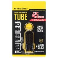 ราคา ไฟฉาย NiteCore TUBE 45lm Cool White USB Rechargeable สีดำ (16455841404)