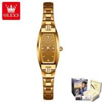 ราคา OLEVS 5501 Tungsten steel Strap Waterproof Women Wristwatches Fashion Japan Quartz Japanese movement Watches For Women (15516631654)