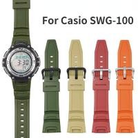 ราคา เรซิ่นซิลิโคนสายนาฬิกาสำหรับ Casio G Shock SGW100สีดำสำหรับผู้ชายผู้หญิงสายนาฬิกาข้อมือ GShock SGW 100เปลี่ยนสายรัดข้อมือ (16024876606)