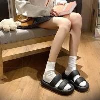 ราคา LKfashion รองเท้าแตะ รองเท้าแฟชั่น สไตล์เกาหลี แต่งสายคาด 2 เส้นสุดจ๊าบ จัดเลยฮ๊าฟฟ สาวสาวววว (17122823472)