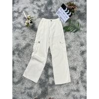 ราคา กางเกงยีนส์คาร์โก้แฟชั่นนำเข้าสไตล์เกาหลี กางเกงยีนส์เอวสูง กางเกงยีนส์ขายาววินเทจขากระบอกเอวยางยืดฟรีไซส์ ยืดเยอะ (18570734427)