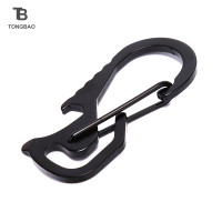 ราคา TONGBAO01 1PC กลางแจ้งมีประโยชน์สแตนเลสสตีลหัวเข็มขัด carabiner พวงกุญแจคลิปตะขอ (20237186242)