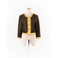 ราคา Lyn around เสื้อคลุมแขนยาวสีเหลืองแต่งผ้าลูกไม้สีดำ กระดุมหน้าซับใน ป้ายแบรนด์ระบุไซส์ M Preloved (20690230077)