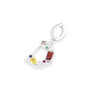 ราคา MARON จี้ตัวอักษรดาวนพเก้า เสริมดวง Nine Lucky Stars Initial Pendent A Z เงินแท้ พลอยแท้ พลอยดาวนพเก้า ชุบทองแท้ (19457360273)