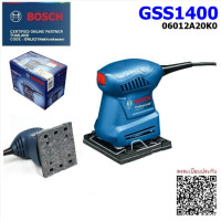 ราคา BOSCH รุ่น GSS1400 ขัดกระดาษ พิกัดกำลังไฟ180W ความเร็วรอบขณะเดินเครื่องเปล่า12000รอบ นาที (20268536274)