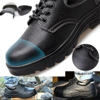 ราคา Fashion Breathable Men Safety Shoes Anti smashing Puncture Proof Safety Work Boots Outdoor Protective Footwear for Men (4900508356)