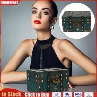 ราคา HOMEMAXS ไม้ Treasure Chest Vintage กล่องเก็บเครื่องประดับขนาดใหญ่ Trinket กล่องไม้ Sundries กล่อง (21277977121)