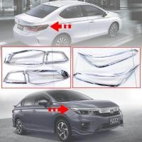 ราคา ครอบไฟหน้า ครอบไฟท้าย รุ่น ฮอนด้า ซิตตี้ HONDA CITY ปี 2020 2021 สีโครเมี่ยม 6 ชิ้น (11764243325)