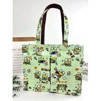 ราคา กระเป๋าผ้าเคลือบกันน้ำ A4 ทรงนอน สะพายไหล่ ขนาด 14 ใส่เอกสาร ใส่แฟ้มได้ จุมากๆ (21002539947)