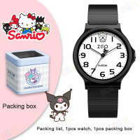 ราคา 34 มม แท้ 100 Sanrio Kuromi นาฬิกาสำหรับเด็กผู้หญิงสายอ่อนนาฬิกาควอทซ์กันน้ำป้องกันรอยขีดข่วนนาฬิกาข้อมือน่ารักสำหรับนาฬิกาเด็กของขวัญวันเกิดคริสต์มาส 8522 (21073304372)