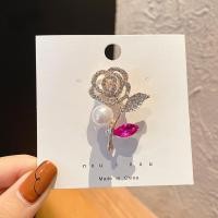 ราคา Korean Rhinestone Pearl Luxury Brooch Flower Fashion Brooch Pin Accessories (20385064888)
