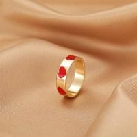 ราคา FINE เกินไปเกาหลีแหวนทองน้ำมันหยด Vintage Ins สไตล์ Heart Shape แหวนสำหรับผู้หญิงเครื่องประดับแฟชั่น (9665116120)