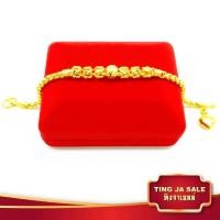 ราคา สร้อยข้อมือหุ้มทอง เครื่องประดับ หนัก1บาท ลายบล็อก มีนาขั้นตุ้ม ห้อยหัวใจ สร้อยข้อมือทองปลอม ทองเหมือนจริง ทองโคลนนิ่ง สร้อยข้อมือ (17447913466)